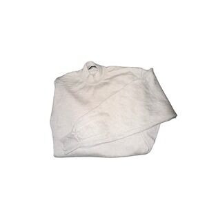 Gran Sasso Italy Wool Silk Cashmere Blend Mock Neck Sweater Mens Oatmeal Tan